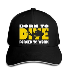 Бейсбольная кепка «Born To Dive», бейсболки, дизайнерские трендовые мужские кепки с принтом, Humor Camisas Negras, Юмористическая бейсболка для мужчин, шапка в стиле хип-хоп
