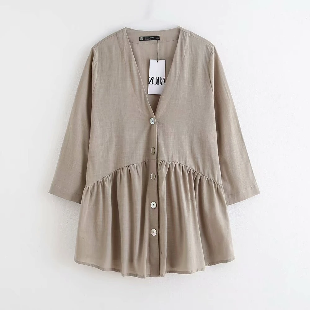 linen smock top
