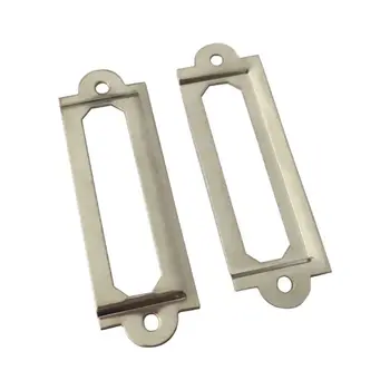 

Name Card Holder Label Tag File Metal Frame Bracket for Office Drawer Cabinet M6CC