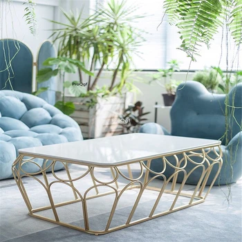 

Ngryise 1 Set Minshuku length 120cm marble ins style Table