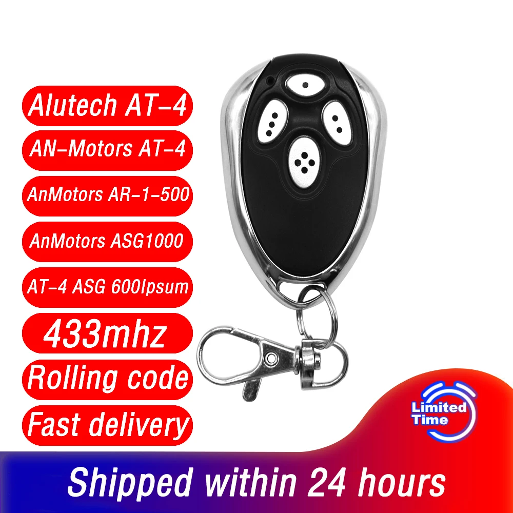 Alutech-duplicador de 433mhz para puerta de garaje, mando a distancia, motores AN AT-4, código rodante, ASG1000, AR-1-500