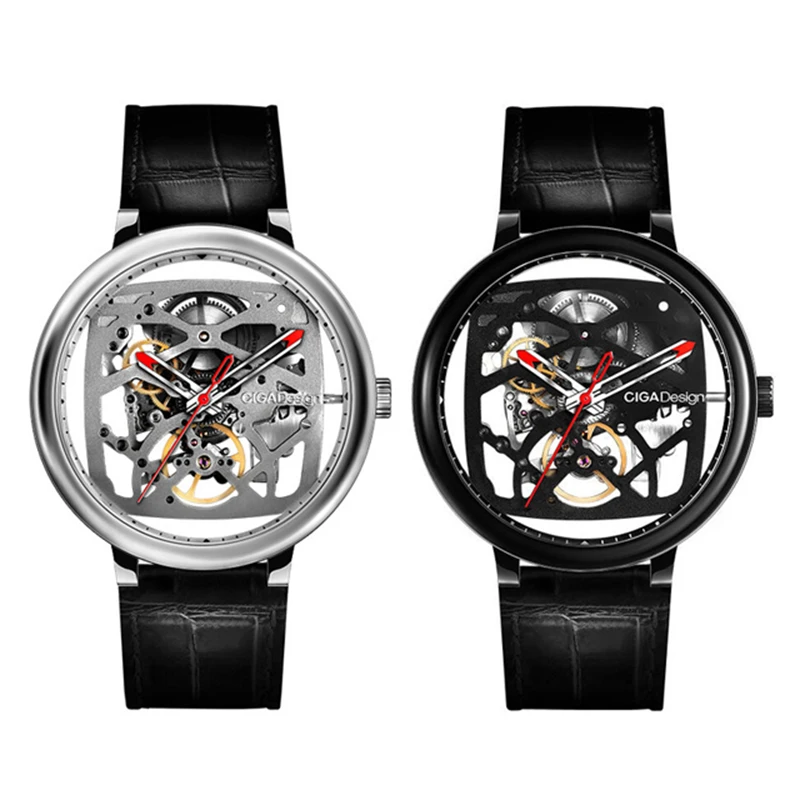 

Original CIGA Design Creative Automatic Mechanical Watch Genuine Leather Strap Men Fashion Watch Light Wearable Devices for Men