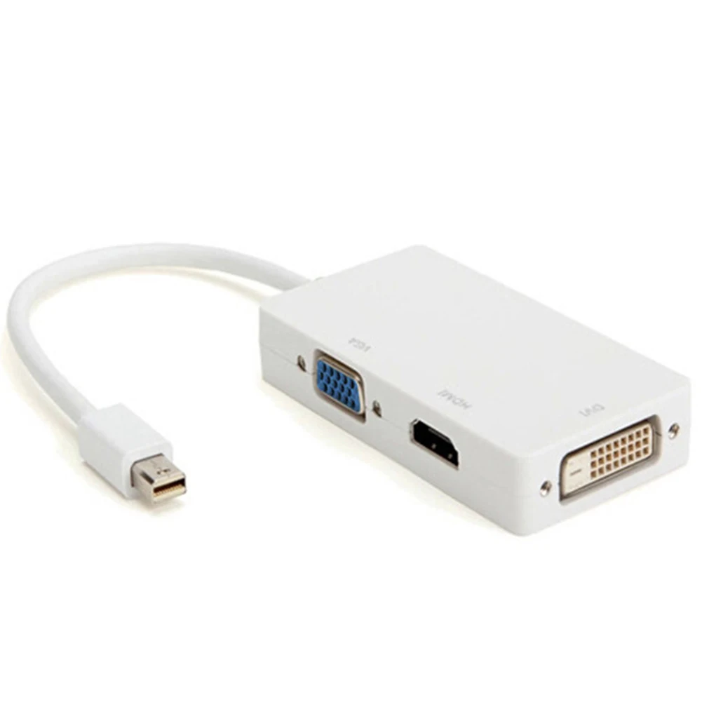Горячий порт дисплея DP к HDMI/DVI/VGA Женский адаптер для MacBook 3 в 1 мА