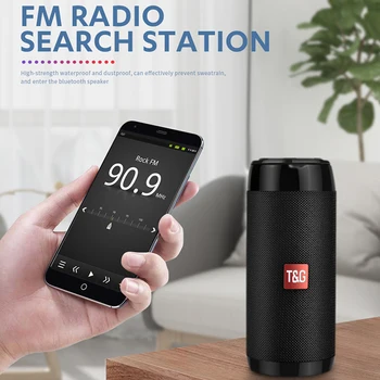 

TG113C Wireless Loudspeakers Support FM Radio TF Card AUX Column Portable Bluetooth Mini Speaker With Noise Reduction Microphone