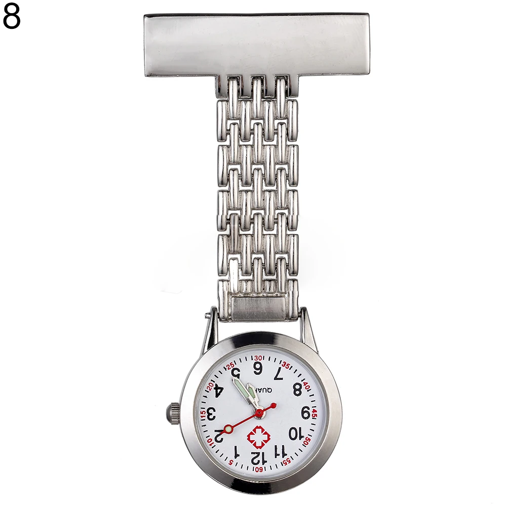 Women Girl Stylish Metal Quartz Analog Brooch Medical Nurse Fob Watch Gift nurse watch watch ladies women doctor Medical