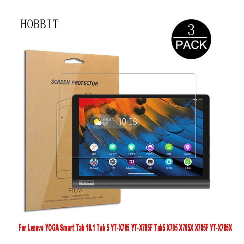 3PCS Screen Protector For Lenovo Tab M10 TB-X605F TB-X605L TB-X505F 10.1inch Tablet Clear LCD Anti-Scratch Protective PET Film lap pillow for tablet Tablet Accessories