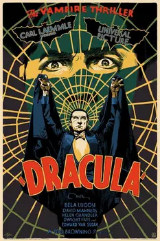 

Dracula Universal Monsters Bela Lugosi Wall Sticker Silk Poster Art Light Canvas Home Decoration