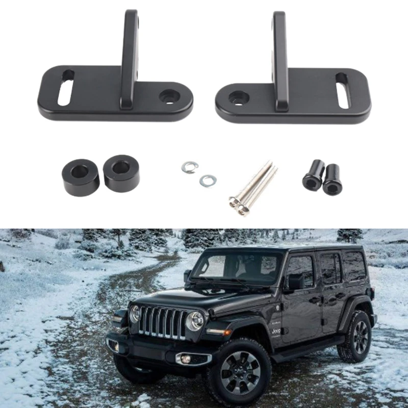 

2X Car Spotlight Bracket Refit Holders A-Pillar Fit for Jeep Wrangler JL 2018-19