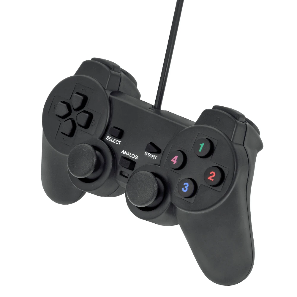 Проводной виброгеймпад PC USB контроллер Джойстик Android игровая ручка двойной шок