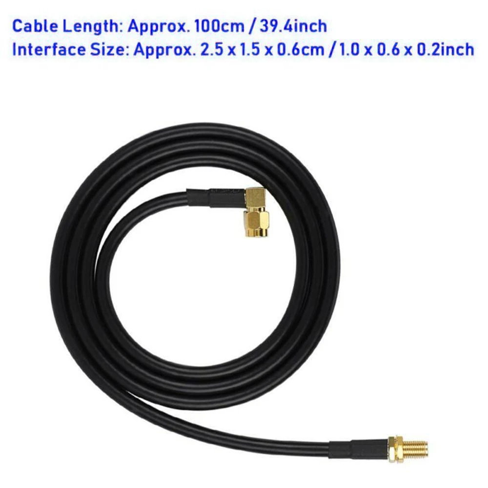 Câble d'antenne universel noir pour Baofeng UV5R UV82 UV-9R Plus talkie-walkie SMA femelle à câble d'antenne mâle ► Photo 2/6
