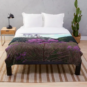 

Flower Throw Blanket Soft Sherpa Blanket Bed Sheet Single Knee Blanket Office Nap Blanket