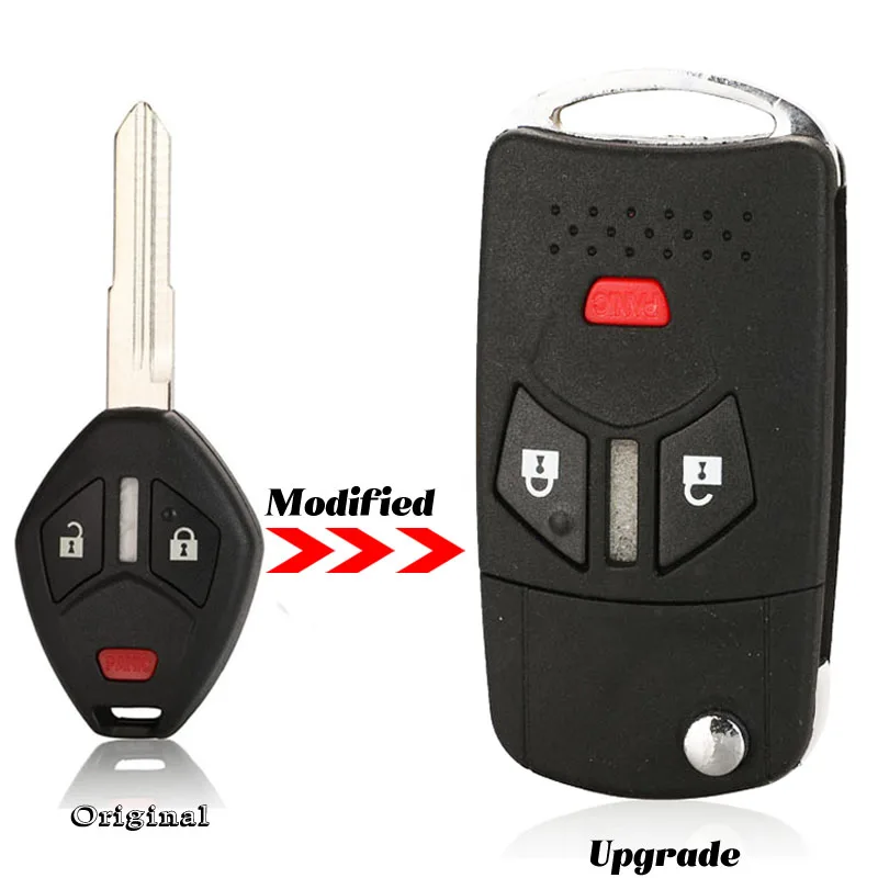 jingyuqin Модифицированный Remote Флип Складные ключа Keyless Дело Shell Fob приспособленное