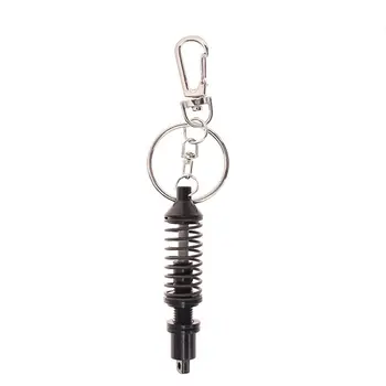 

Car Keychain Stretched Keychain Pendant Creative Metal Modified Spring Shock Absorber Model Keychain Car Accessories
