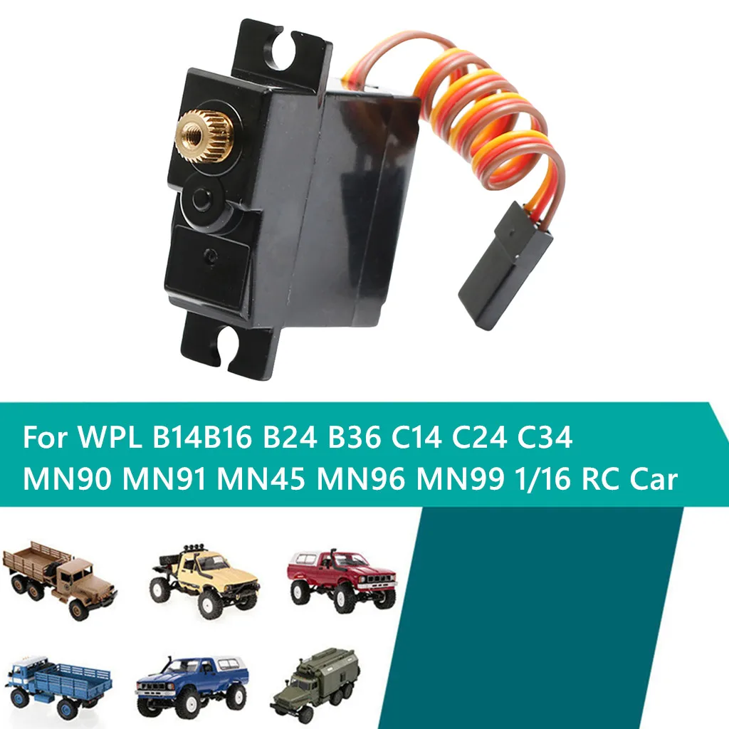 

For B14 B16 B24 B36 MN90 MN91 MN99 remote control car accessories upgrade accessories stable Safety 3-wire metal gear servo