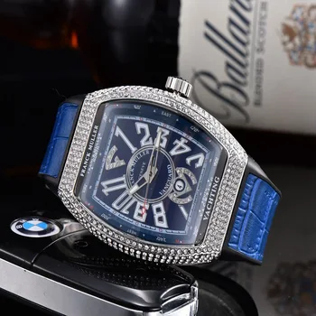 

Franck- Muller- Luxury Men Business Quartz Watch Men's women Top Brand Wrist watch Chronograph Stop Watches Fashion