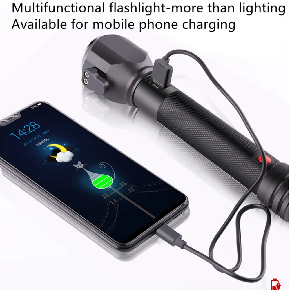 Car fire safety hammer magnet adsorption alarm glare flashlight solar energy LED lighting seat belt cutter mobile phone charging