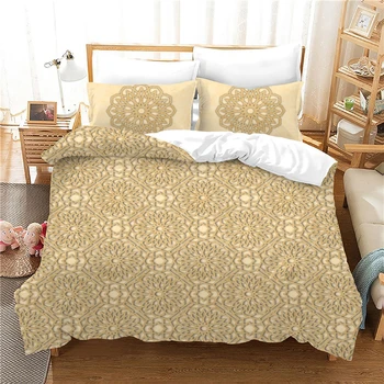

Cianlsria European Style Stereoscopic 3 PCE Bedding Sets Quilt Cover and Pillowcase No Sheets
