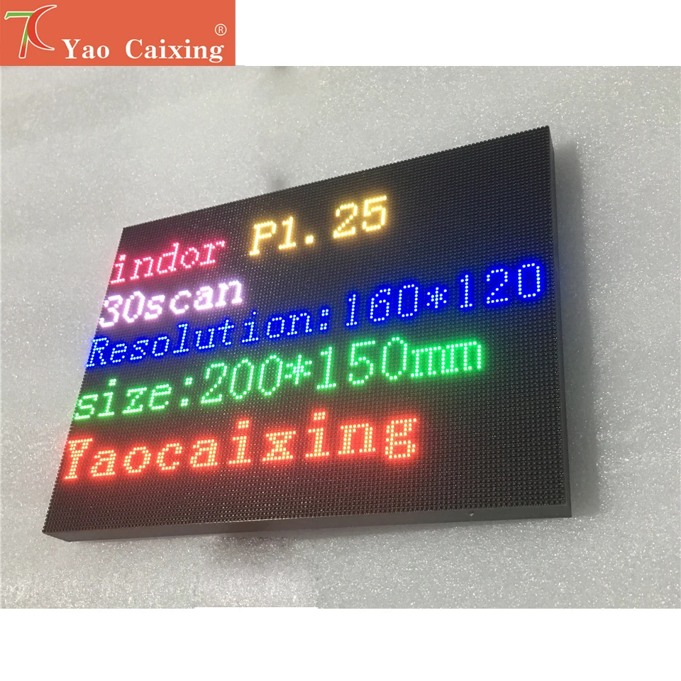 Самая маленькая точечная матрица Smd P1.25 Rgb пиксельные панели модуль дисплея