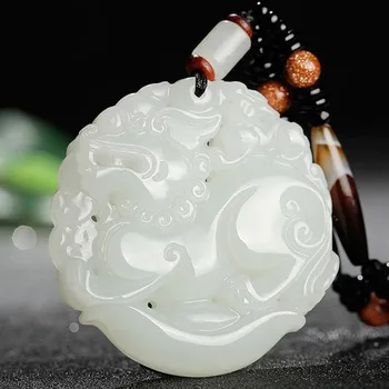 

Natural Hetian Jade Pendant Necklace