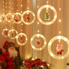 

10 PCS Christmas String Light Waterproof Xmas LED Strip Lights Pendant Hanging Ornament for Home Bedroom Party Decor