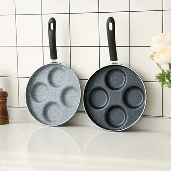 

Frying Pan Four-hole Omelet Pan for Eggs Ham PanCake Maker Frying Pans Creative Non-stick No Oil-smoke Breakfast Grill Pan