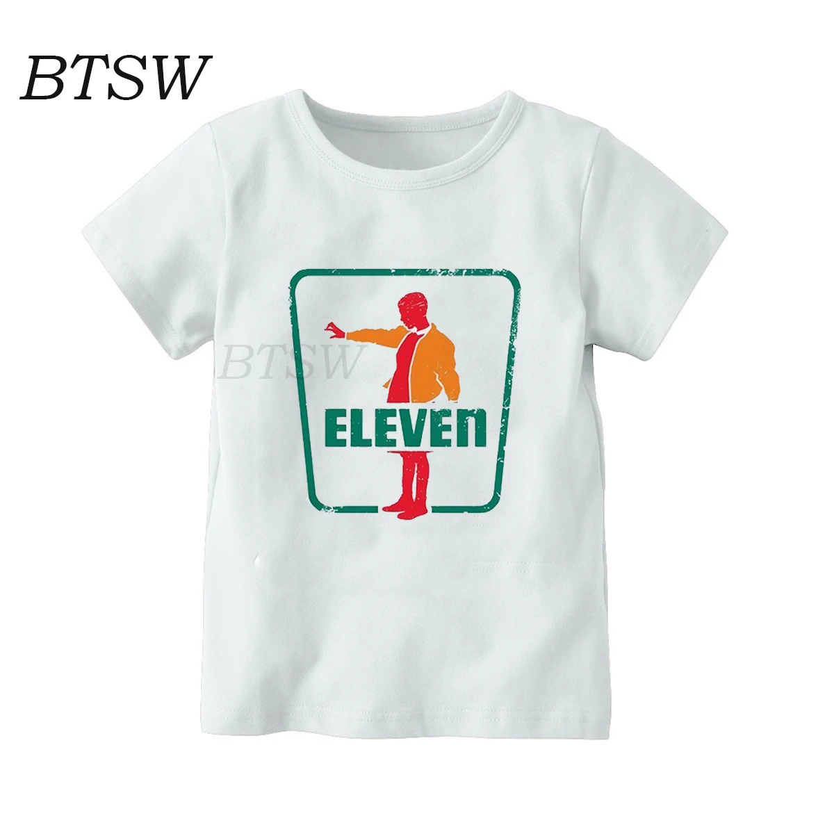 Eleven Dustin/сезон года, забавные странные вещи, летняя футболка для детей 3-9 лет, футболка для мальчиков и девочек, Harajuku, повседневные топы для детей 3-9 лет