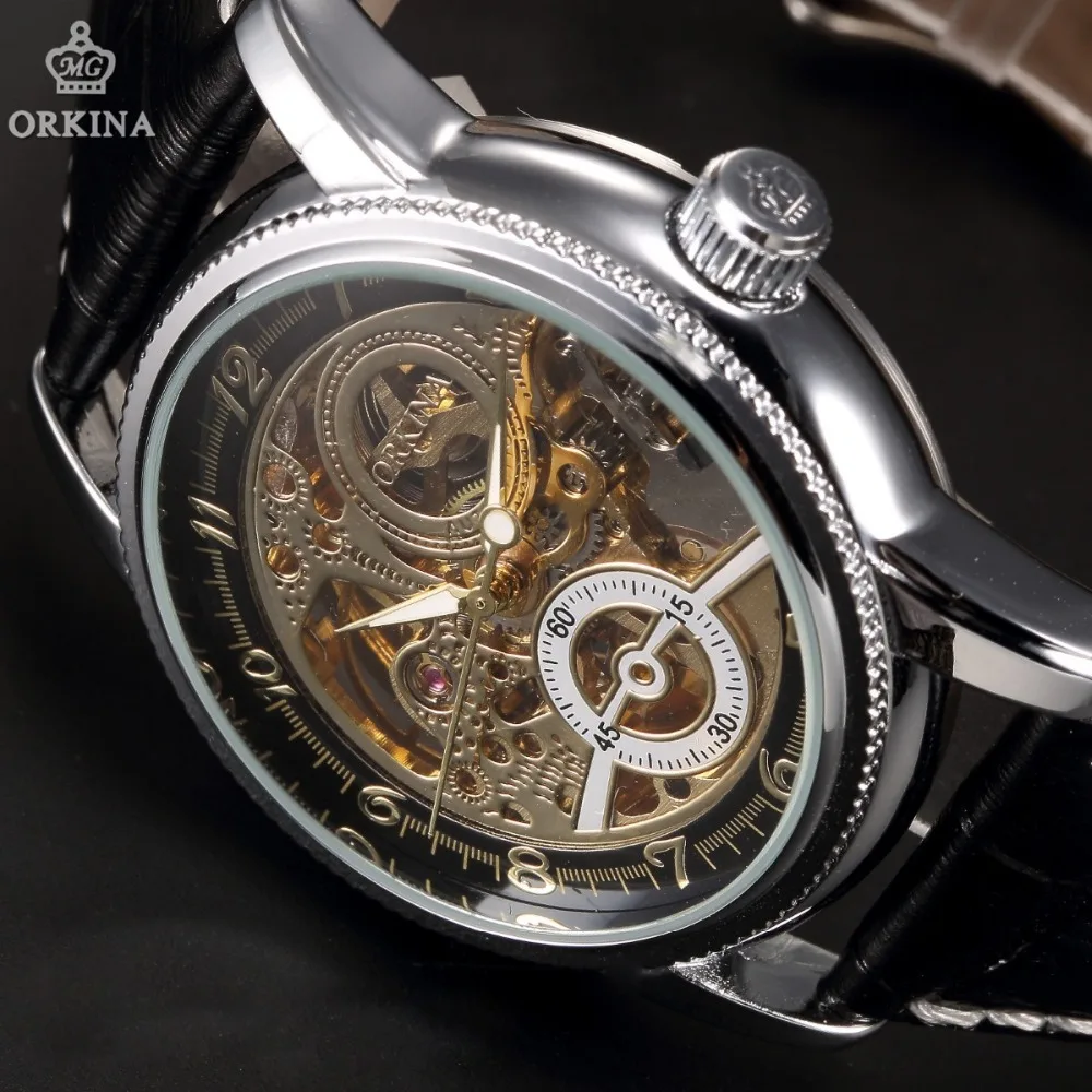 Классические ретро мужские часы со скелетонным циферблатом русские стильные автоматические механические часы винтажные наручные часы relogio masculino