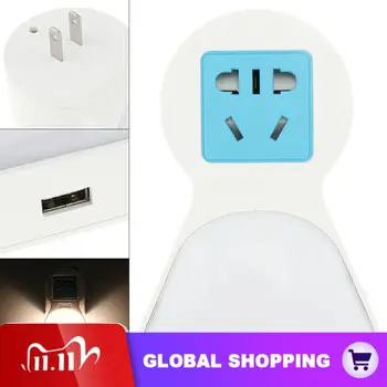 

Multifunction LED Night Light Dusk to Dawn Sensor 3 Lighting Modes with USB Charger Ports for Phone Charging