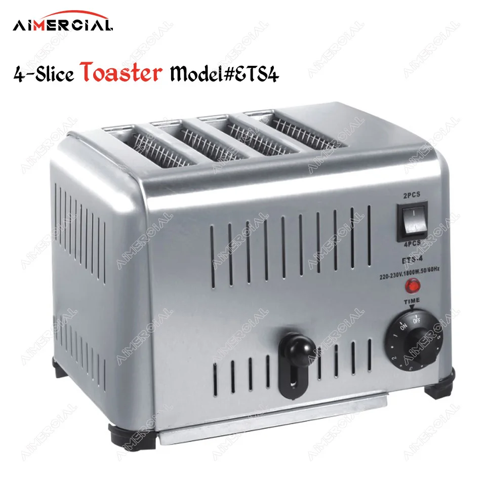 

ETS4/ETS6 Electric Toaster 4-slice/6-slice Sandwich Bread Toaster Stainless Steel Toaster Machine