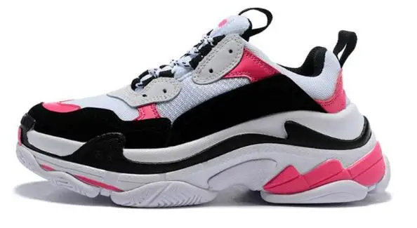 High quality designer Paris 17FW Triple s Sneakers for men women black red white green Running Dad Shoes tennis increasing shoes