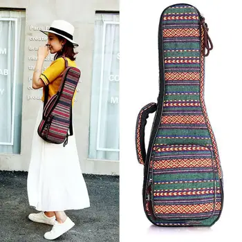 

Guitar Gig Bag 21 23 26 Inch Ukulele Bag 4-String Hawaiian Guitar Bag Folk Custom Carry Case Oxford Waterproof Storage Backpack