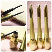 Золотая классическая водостойкая двойная подводка для глаз+ подводка для глаз(твердая голова) черный женский подарок для макияжа