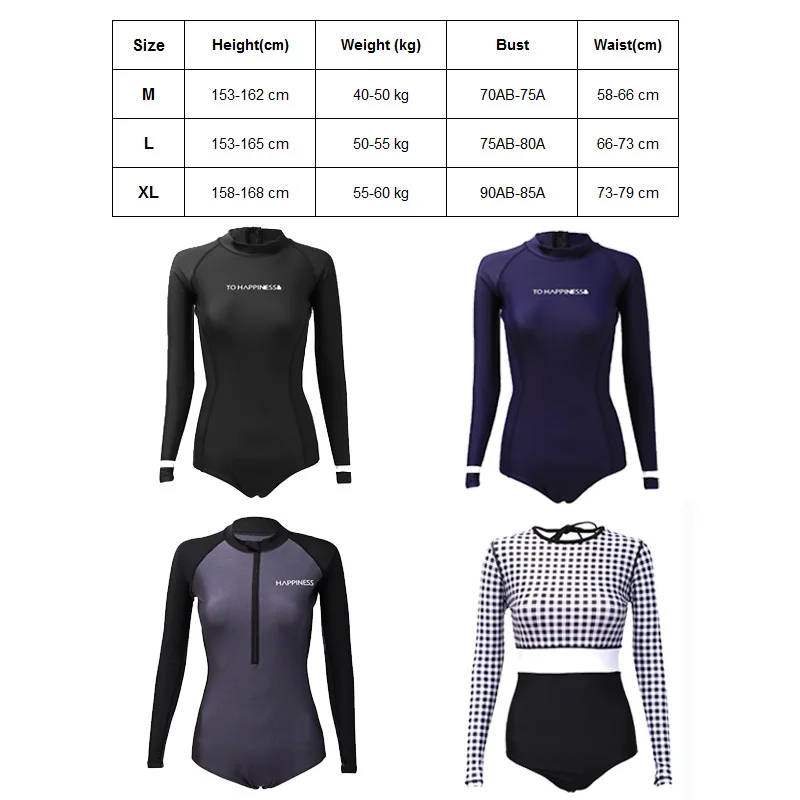 Women's Long Sleeve Rash Guard with Built in Bra UV Protection