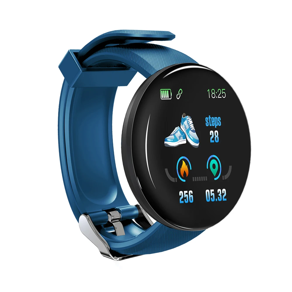 

D18 Fitness Watches Heart Rate Smart Watch Tracker Monitor Blood Pressure Blood Oxygen Measurement for IOS Android phone