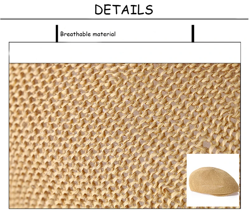 T-MAC Summer Hat Mens Berets Peaky Blinder Beret Homme Man Military Beret Mesh Dad hat Breathable Grass Yarn Sun Hats Flat Cap