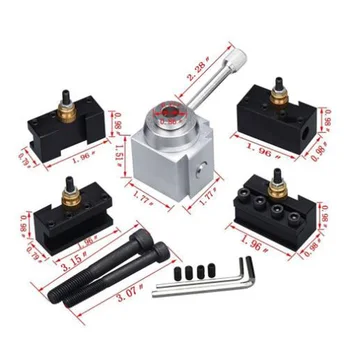 

13pcs Tool post Set Kit Mini Quick Change Boring Long screw Cutter holder