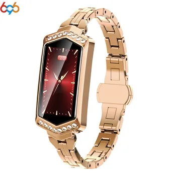 

696 B78 Smart Watch Women 2019 Waterproof Heart Rate Monitoring Pedometer Bluetooth For Android IOS Fitness Bracelet Smartwatch