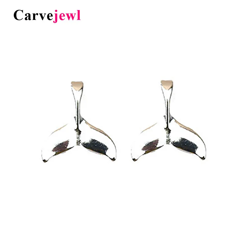 Carvejewl новые серьги-гвоздики в виде морской русалки с рыбьим хвостом для женщин и