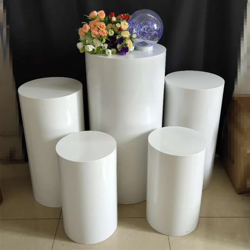 Round Cylinder Pedestal Display Wedding Round Table Cake Stand Party