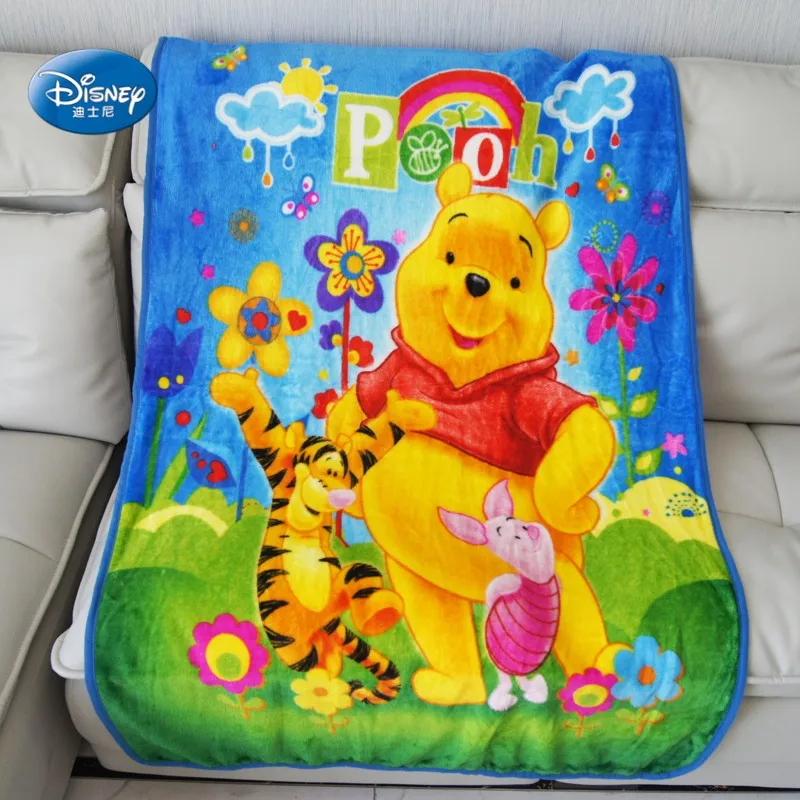 Мягкое фланелевое одеяло Happy Winnie Bear Disney для девочек мальчиков малышей детей