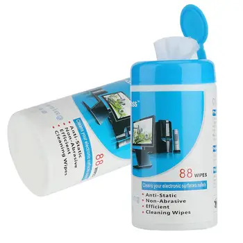 

88pcs Soft Cleaning Wipes Decontamination Sterilization Wet Paper for Laptop Monitor LCD TV Mobile Phone Screen Keyboards