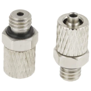 

40 Pieces M5 - 4mm Straight Pneumatic Pipe Air Hose Quick Fitting Mini Connector