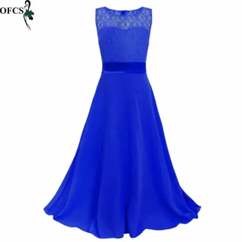 

OFCS Children's Princess Bowknot Sleeveless Dresses Chiffon Strapless Dress With Piano Girl Children's Clothing Costumes 5-12T