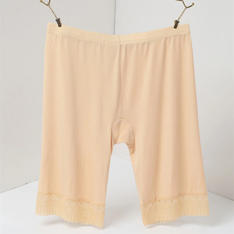 Plus Size 5XL Seamless Safety Short Pants Women Highly Elastic Under Skirt Shorts Sexy Lace Anti Chafing Female Boyshort Panties for safety shorts,safety pants,high waist panties,high waist underwear,cotton panties,lace panties,seamless panties