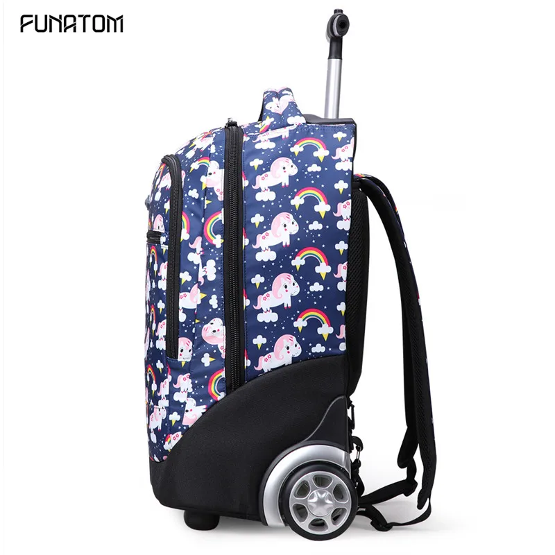 Рюкзаки на колесиках сумки для подростков 18 дюймов Рюкзак с колесиками сумка для школы рюкзак на колесиках Детские багажные рюкзаки с колесиками