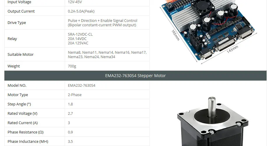 4 шаговый двигатель TB6600 HB Nema23 278oz-in мотор 24V блок питания для роутер для самостоятельной сборки/плазменной резки