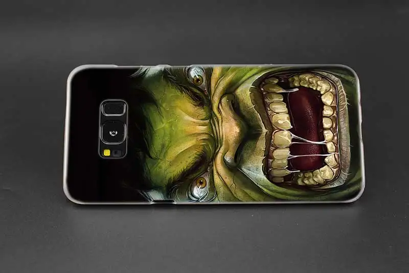 Прозрачный жесткий чехол Sheli The Incredible Hulk Note 10 9 pro для samsung Galaxy S4 S5 S6 S7 S8 S9 Plus Edge Mini s10 lite