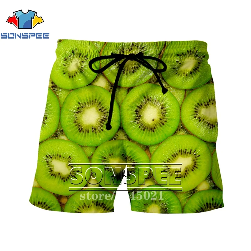 SONSPEE новые модные шорты с 3D принтом фруктов для мужчин и женщин, повседневные шорты с изображением животных, шорты с ананасом, брендовая одежда для отдыха S285