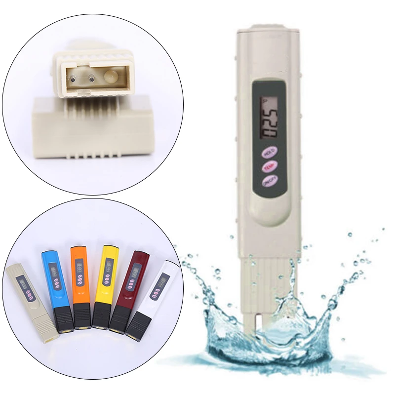 Digital LCD PH Home Drinking Tap Water Quality Tester Test Purity Meter Pen Hot Portable Purity Temp Portable optometry