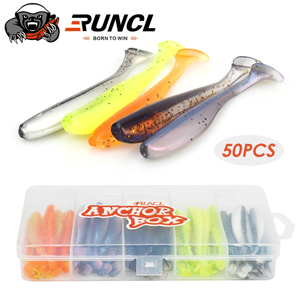 RUNCL Anchor Box Bass Fishing Jigs Set - Flipping, Swim, Football Jigs (Pack Of 4)